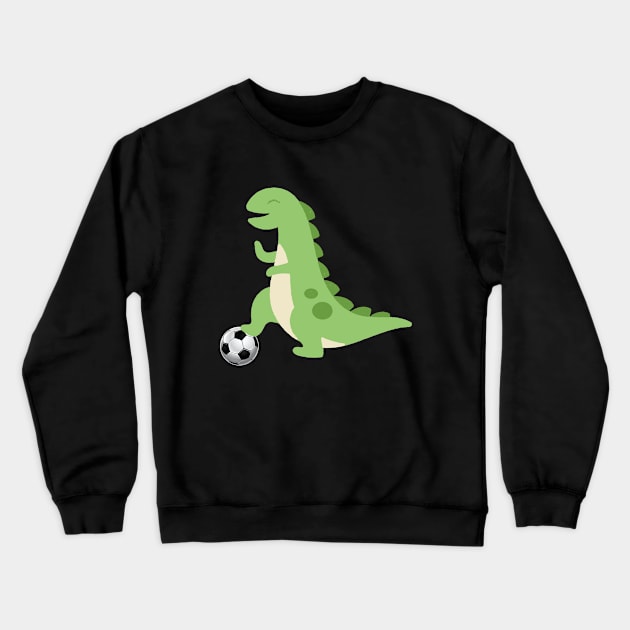 Dinosaur soccer Crewneck Sweatshirt by AmyNMann